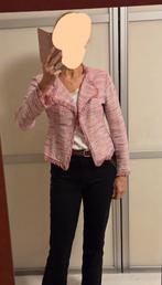 Roze gemêleerd RBLZ jasje blazer M 38 bouclé, Ophalen of Verzenden, Zo goed als nieuw, Maat 38/40 (M), Roze