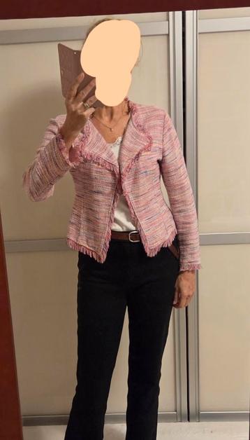 Roze gemêleerd RBLZ jasje blazer M 38 bouclé  beschikbaar voor biedingen