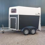 Humbaur 2 paards trailer met zadelkast en kunstof bodem, Dieren en Toebehoren, Ophalen, Hout