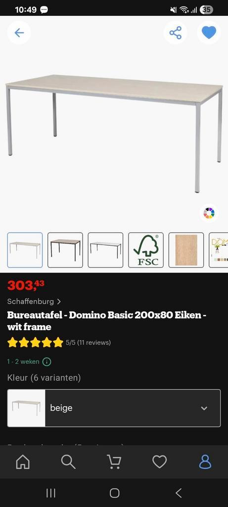 Bureau, Huis en Inrichting, Bureaus, Zo goed als nieuw, Ophalen