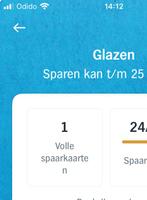 Volle spaarkaart AH glazen, Tickets en Kaartjes, Eén persoon, Kortingsbon