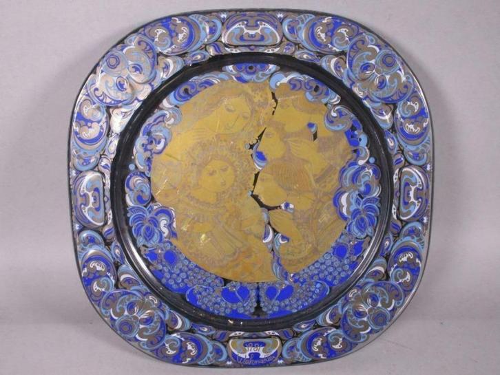 Rosenthal Bjorn Wiinblad Kerstbord jaarbord 1981, Antiek en Kunst, Antiek | Wandborden en Tegels, Ophalen of Verzenden