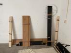 Jysk ELLINGE bedframe, 140x200 met opbergruimte, eiken kleur, Ophalen, Nieuw, 140 cm, Twijfelaar