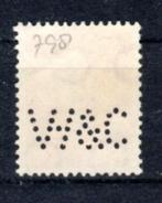 NEDERLAND : 1949 : Perfin &@  W&C  @& on Y.513., Ophalen of Verzenden, Na 1940, Gestempeld