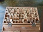 Brocante houten letterdoos B.C. A, Ophalen of Verzenden