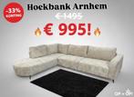 33% KORTING! Hoekbank Arnhem in elke kleur stof NIEUW, Ophalen, Nieuw