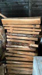 Partij gedroogd eiken ruw hout voor te bewerken, Doe-het-zelf en Verbouw, Hout en Planken, Ophalen, Eiken, Zo goed als nieuw, Plank