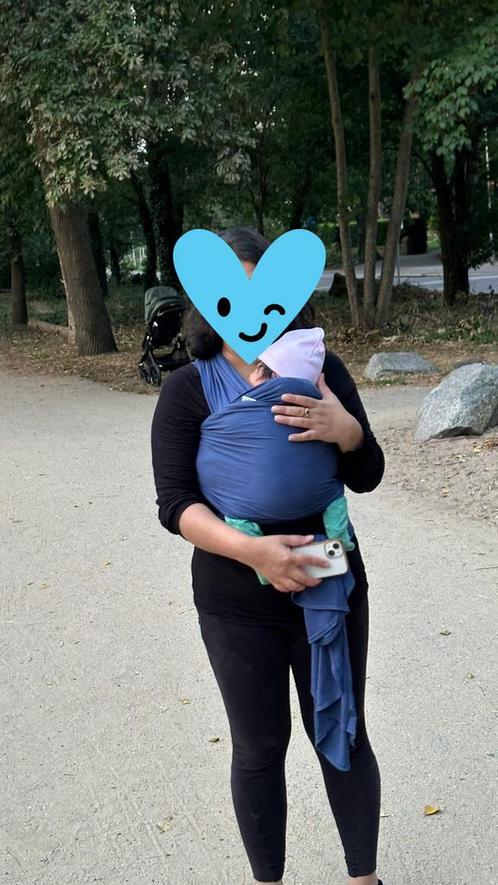 Draagdoek (Merk-VIP) Blauw, Kinderen en Baby's, Babydragers en Draagdoeken, Zo goed als nieuw, Draagdoek, Ophalen