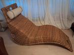 Rotan ligstoel, Ophalen, Eenpersoons, Minder dan 75 cm, Zo goed als nieuw