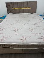 2 personenbed met de metras, Ophalen, Gebruikt, Eenpersoons, 90 cm