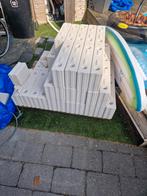 Kalkzandsteen blokken 50 st 44x20x10, Ophalen, Zo goed als nieuw, Kalkzandstenen