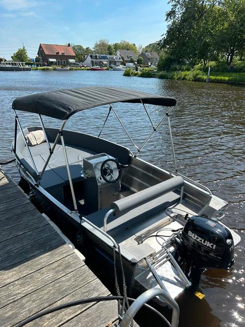 2024 Qwest R450 Aluminium met Suzuki DF15A, Watersport en Boten, Vis- en Consoleboten, Zo goed als nieuw, 10 tot 30 pk, 3 tot 6 meter