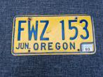 Kentekenplaat Oregon USA Nummerplaat nummerbord License, Verzamelen, Ophalen of Verzenden, Gebruikt, Auto's