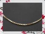 15859 14K Gouden Venetiaanse Ketting – Tijdloze Luxe, Ophalen of Verzenden, Zo goed als nieuw, Goud, Goud