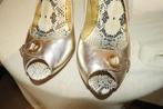 Cavalli pumps goud leer snake accenten Als Nieuw mt 40, Pumps, Overige kleuren, Verzenden, Zo goed als nieuw