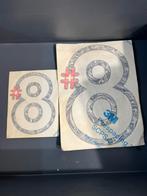 #8 nummer 8 stickers startstickers, Ophalen of Verzenden, Zo goed als nieuw