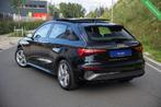 Audi A3 Sportback 35 TFSI 150PK|S Line|Org NL|1ste Eig|Panor, 4 cilinders, 150 pk, Leder en Stof, Zwart