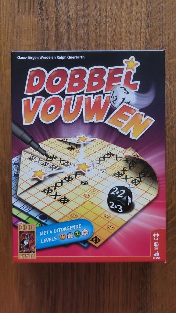 Dobbel vouwen - ZGAN, Hobby en Vrije tijd, Gezelschapsspellen | Overige, Zo goed als nieuw, Een of twee spelers, Drie of vier spelers