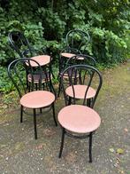 Partij 20 eetkamerstoelen (bistro/thonet stijl/metaal), Huis en Inrichting, Stoelen, Ophalen, Gebruikt, Overige kleuren, Metaal
