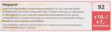Megapret. Lievelde (Gld). Entree € 10,- / € 7,- p. p. Bon 92 beschikbaar voor biedingen