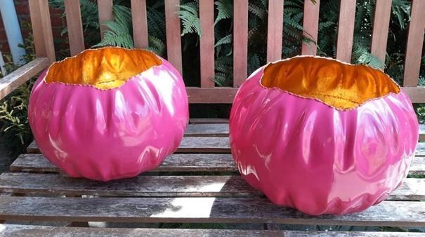 Marakesh, Daan Kromhout Design, pot, fuchsia goudkleurig, Huis en Inrichting, Woonaccessoires | Vazen, Zo goed als nieuw, Overige kleuren