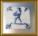 Antieke tegel: koopman/ handelaar, Antiek en Kunst, Ophalen of Verzenden