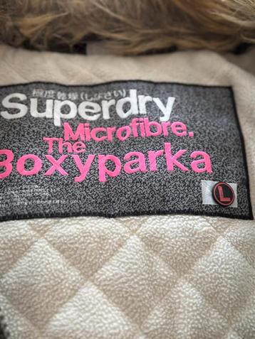 Superdry Winterjas Khaki Maat L - Kan nog prima mee! beschikbaar voor biedingen