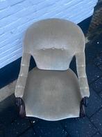 antieke mahonie gestoffeerde fauteuil, Ophalen of Verzenden