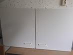 2 deurs bovenkastje, Huis en Inrichting, Ophalen, Gebruikt, Wit, 50 tot 100 cm