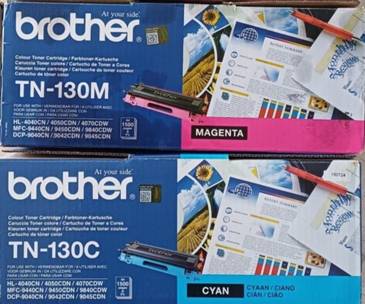 Brother toner TN-130 Magenta en TN-130 Cyan origineel, Computers en Software, Printerbenodigdheden, Nieuw, Toner, Ophalen of Verzenden