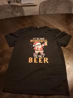 Kerst Shirt Mannen - Maat M, Maat 48/50 (M), Zwart, Nieuw, Ophalen of Verzenden