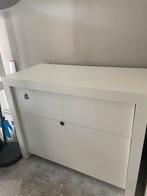 Wit dressoir/commode met 3 lades, Ophalen, Gebruikt, 50 tot 70 cm, 100 cm of meer
