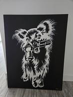 Schilderij chihuahua 90x70, Ophalen, Zo goed als nieuw, Schilderij