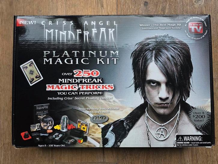 Criss Angel Mindfreak goocheldoos, Kinderen en Baby's, Speelgoed | Educatief en Creatief, Zo goed als nieuw, Ophalen of Verzenden