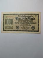 Duitse 1000 mark 1922, Ophalen of Verzenden, Duitsland