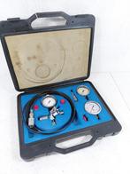 Drukmeterset met 3 manometers slangen en adapters., Doe-het-zelf en Verbouw, Meetapparatuur, Niet ingevuld, Gebruikt, Niet ingevuld