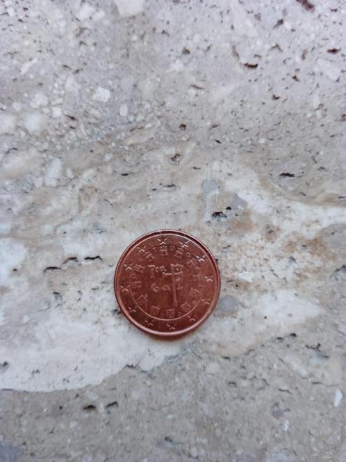 1 zeldzame cent, Postzegels en Munten, Munten | Europa | Euromunten, Losse munt, 1 cent, Portugal, Zilver, Ophalen