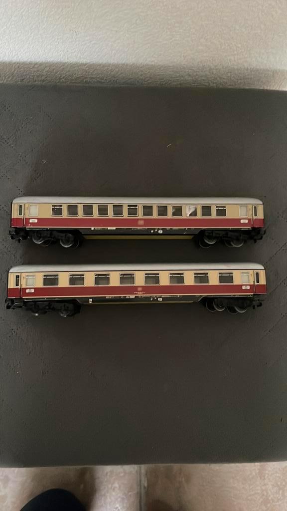 2 marklin personenrijtuig DB 10517 en 618019, Hobby en Vrije tijd, Modeltreinen | H0, Gebruikt, Wagon, Gelijkstroom of Wisselstroom