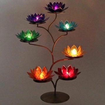 Waxinelicht standaard Chakra Lotus Display - waxinelichtje beschikbaar voor biedingen