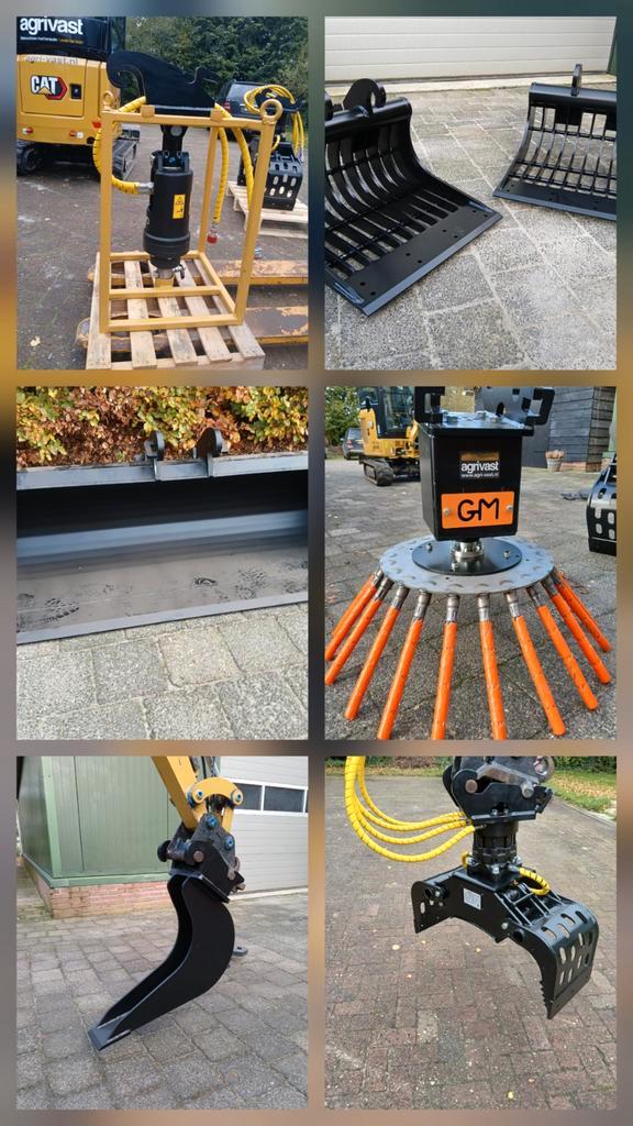 Aanbouwdelen minigraver minikraan CW00 CW05 CW10, Zakelijke goederen, Machines en Bouw | Onderdelen, Ophalen