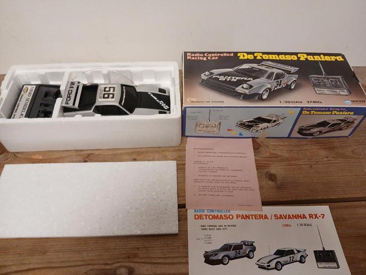 Vintage Nikko de Tomasso pantera rc ford raceauto jaren 70, Hobby en Vrije tijd, Modelbouw | Radiografisch | Overige, Gebruikt