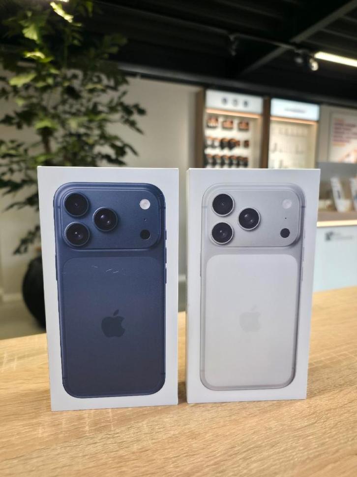 iPhone 17 Pro 256GB Blauw/Zilver incl. 2 jaar garantie Nieuw, Telecommunicatie, Mobiele telefoons | Apple iPhone, Nieuw, 256 GB