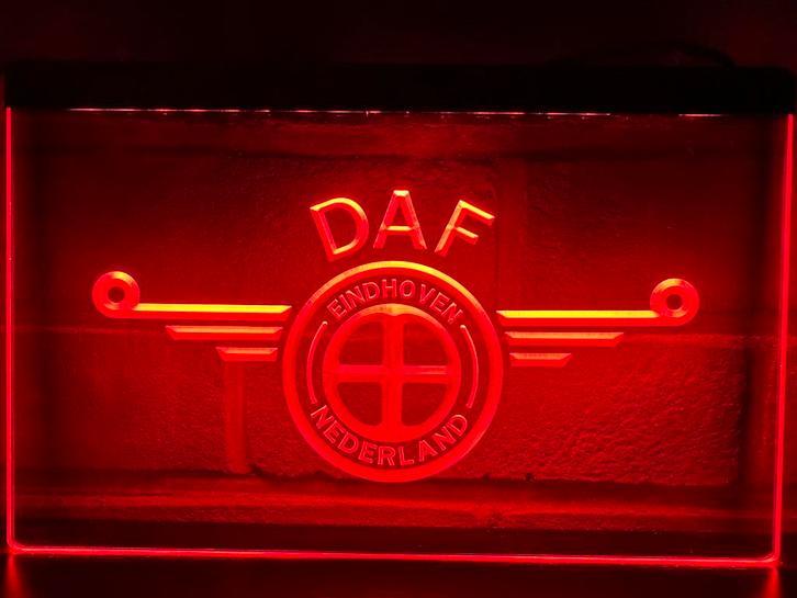 Led Lichtbord DAF 3d neon look, Verzamelen, Merken en Reclamevoorwerpen, Nieuw, Lichtbak of (neon) lamp, Ophalen of Verzenden