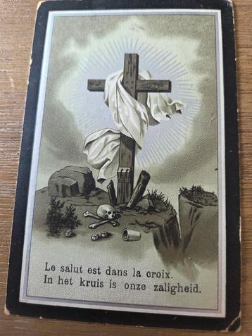 Oude religieuze kaart - Het kruis beschikbaar voor biedingen