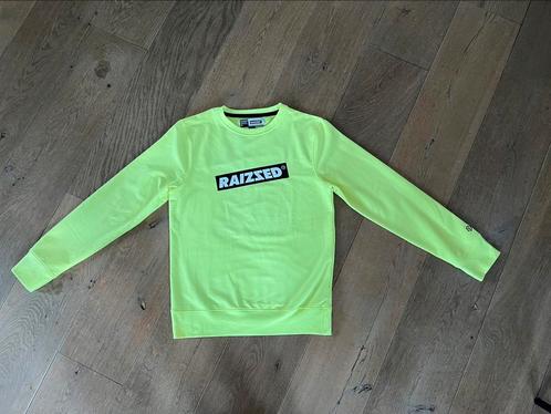 Sweater Raizzed neon geel nieuwstaat maat 152, Kinderen en Baby's, Kinderkleding | Maat 152, Zo goed als nieuw, Jongen, Trui of Vest