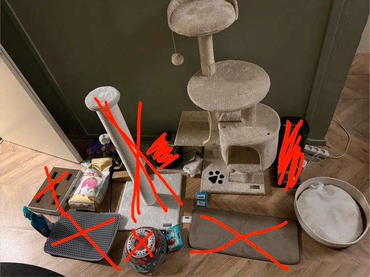 Spullen voor katten, Dieren en Toebehoren, Katten-accessoires, Zo goed als nieuw, Ophalen