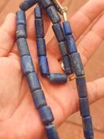 Vintage 80's authentiek Lapis lazuli steen collier, Ophalen of Verzenden, Mineraal
