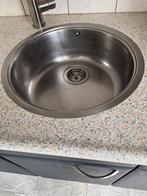 Roestvrijstalen wasbak, Huis en Inrichting, Keuken | Keukenelementen, Ophalen, Minder dan 50 cm, Gebruikt, Minder dan 100 cm