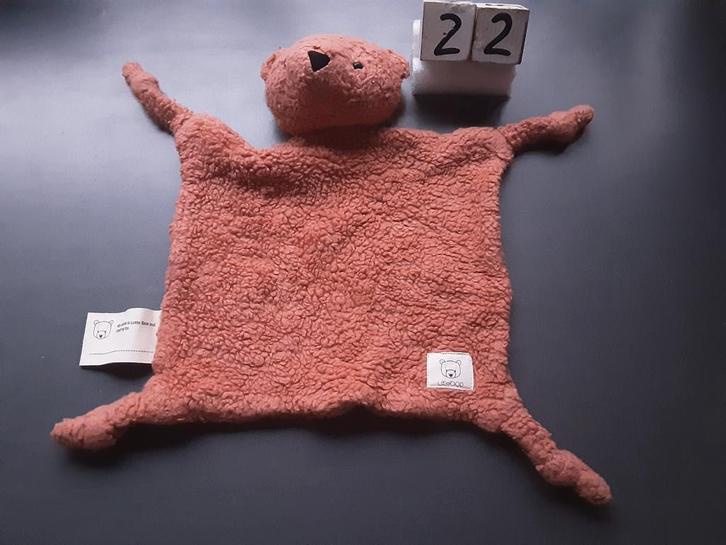 Liewood lotte beer knuffeldoek terracotta art lw12869, Kinderen en Baby's, Speelgoed | Knuffels en Pluche, Zo goed als nieuw, Beer