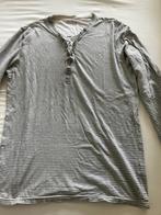 heren t-shirt gestreept, Verzenden, Gedragen, Maat 52/54 (L), Wit